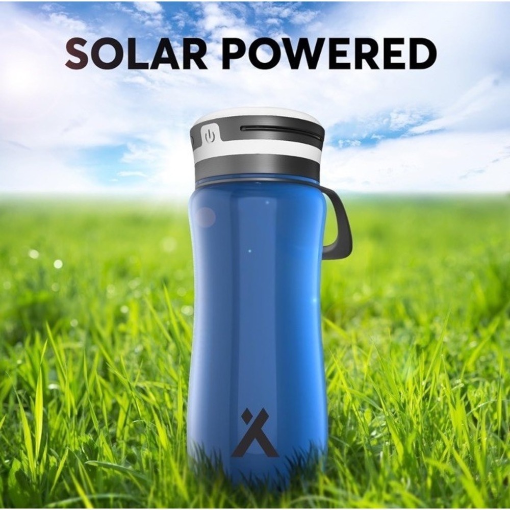 Bear Grylls 3 In 1 Hydro Lamp Water Bottle Solar USB Power bank Light Blue